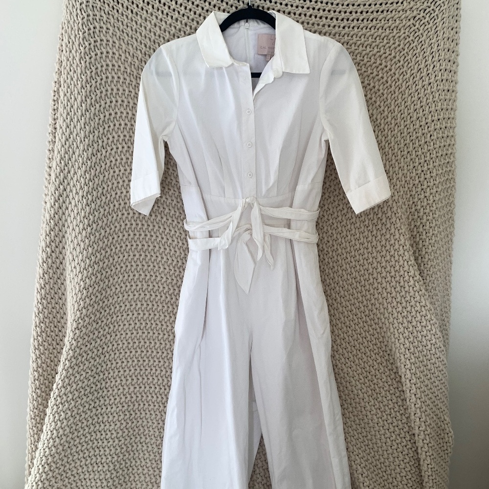 Gal meets glam white jumpsuit
